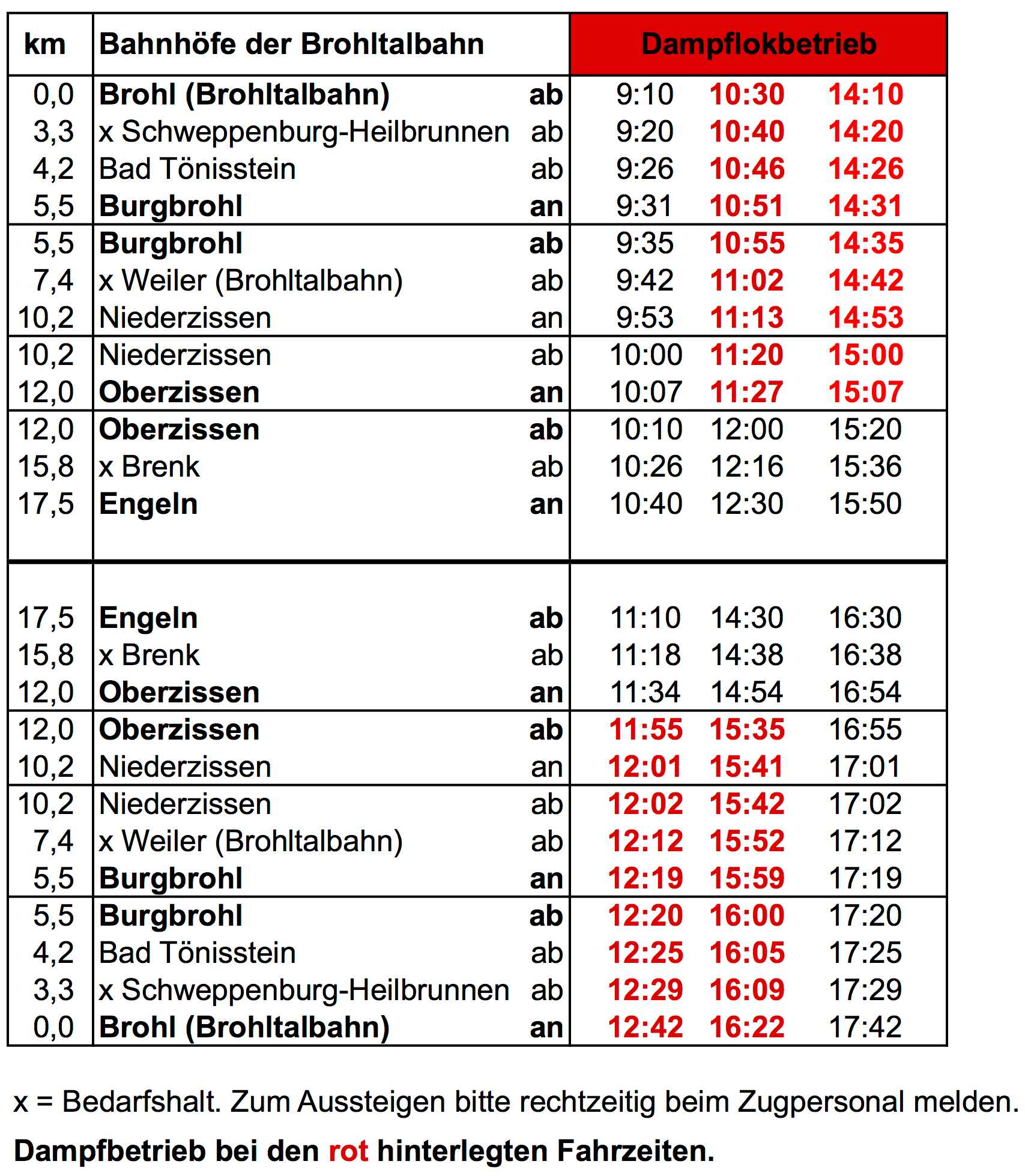 Fahrplan 2017 rot